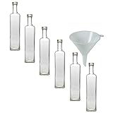 Viva Haushaltswaren - 6 x Glasflasche 500 ml mit...