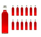 12 leere Glasflaschen 500 ml MAR Saftflaschen mit...