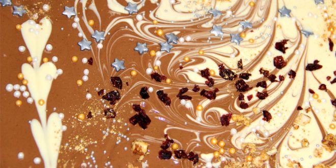 ♥ Bruchschokolade mit Goldglitter ♥ Eine tolle Geschenkidee