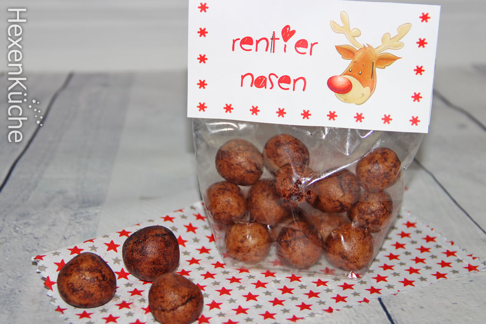 ♥ Marzipankartoffeln - Rentiernasen ♥ Geschenkidee zu Weihnachten