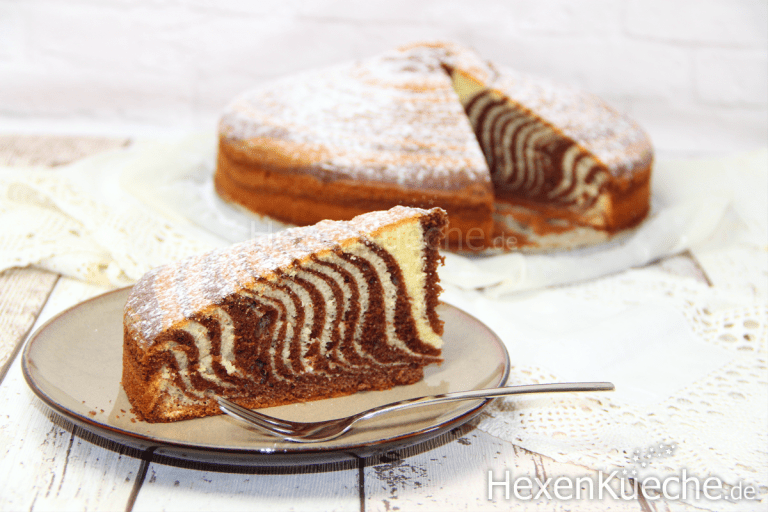 ♥ Zebrakuchen ♥ schnelles &amp; einfaches Kuchenrezept