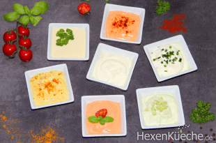 Dips, Raclette Dips, Raclette Saucen, 1 Grund Dip viele Möglichkeiten