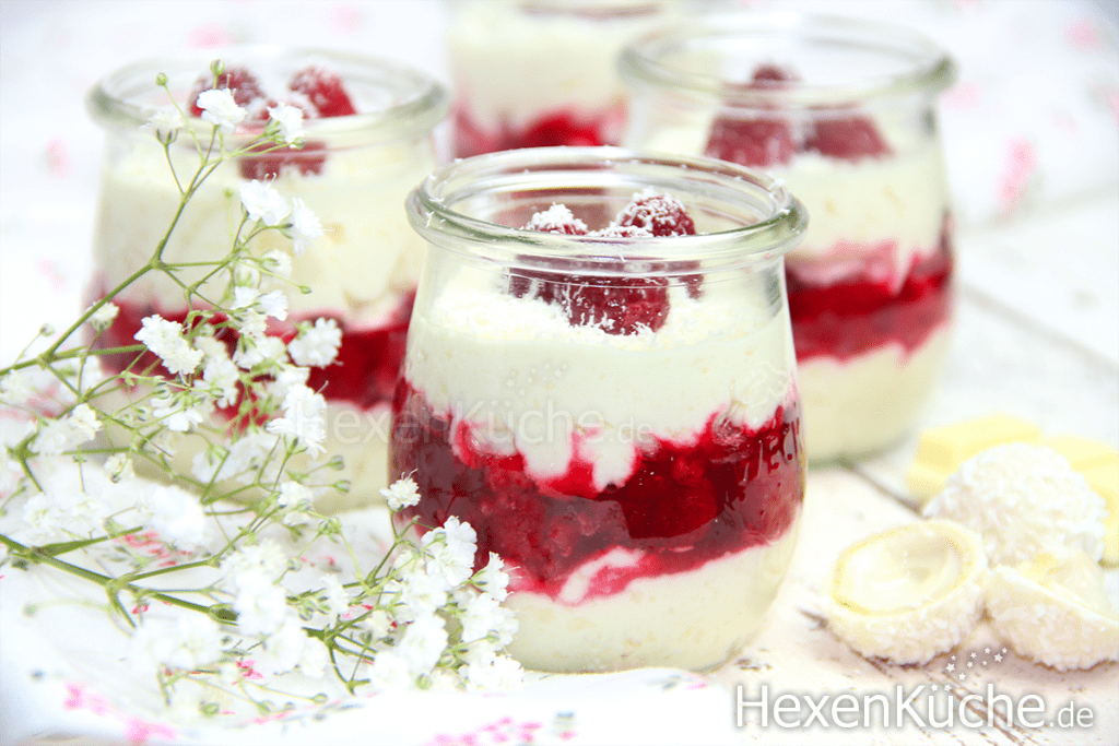 Raffaello Himbeer creme | schnelles einfaches Dessert | Thermomix Rezept