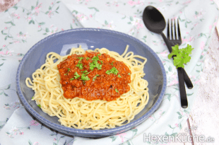 Grünkern Bolognese mit Spagetti | Thermomix Rezept