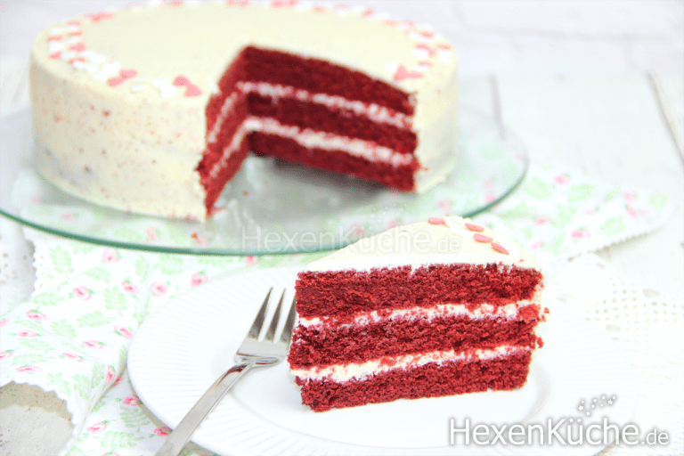 ♥ Red Velvet Cake - Roter Samtkuchen ♥ Thermomix Rezepte